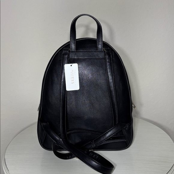 ?ON SALE! Guess Rylan Medium Black Faux-leather collegiate/travel Backpack. NWT main image 6